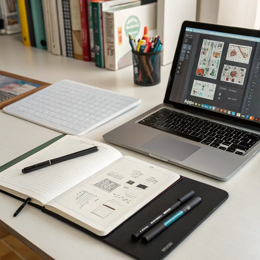 Graphic design tools and student project